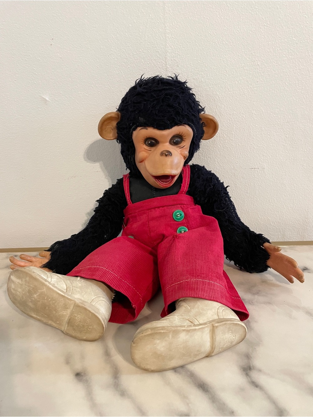 Vintage Rushton Rubber Face Monkey 16" Tall